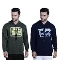 Mack Jonney Printed Hooded Cotton Fleece Sweatshirt