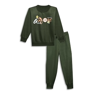 Mack Jonney Printed Round Neck Cotton Fleece