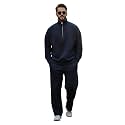 Mack Jonney Solid Half Zipper Track Suit for men | Co-ord Set | Warm Fleece Tracksuit Set | Full Sleeve Sweatshirt