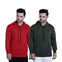 Mack Jonney Solid Hooded Cotton Fleece Sweatshirt