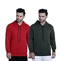 Mack Jonney Solid Hooded Cotton Fleece Sweatshirt