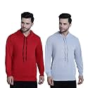 Mack Jonney Solid Hooded Cotton Fleece Sweatshirt