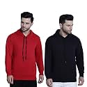 Mack Jonney Solid Hooded Cotton Fleece Sweatshirt