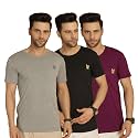 Mack Jonney Solid Round Neck Cotton Half