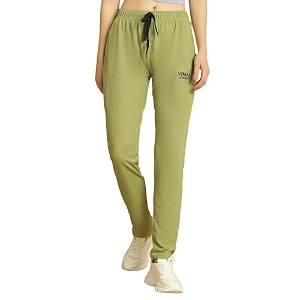 mack jonney solid regular fit polyster lycra trackpant for women-p