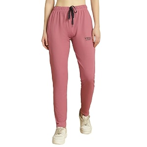 mack jonney solid regular fit polyster lycra trackpant for women-p
