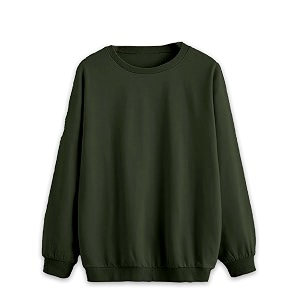 Mack Jonney Solid Round Neck Cotton Fleece