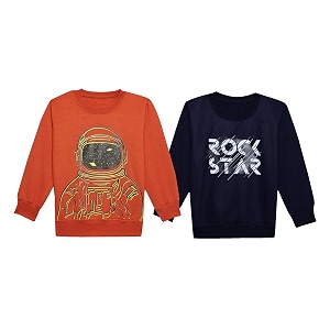 Mack Jonney Unisex-Child Regular Fit Fleece Crew