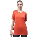 Mack Jonney Women Round Neck Cotton Solid
