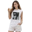 Mack Jonney Womens Printed Cotton Sleeveless Vest