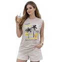 Mack Jonney Womens Printed Cotton Sleeveless Vest