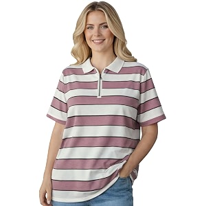 Mack Jonney Womens Striped Polo T-Shirt