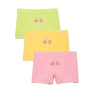 mackly girls boxers pack of 3 - cotton boxer shorts seamless comfort mid waist boyshorts panties