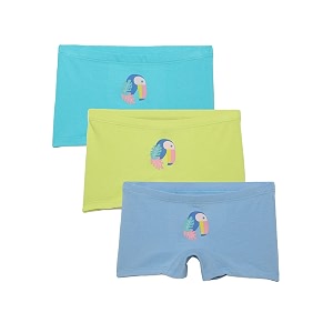 mackly girls boxers pack of 3 - cotton boxer shorts seamless comfort mid waist boyshorts panties