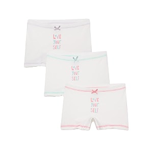 mackly girls boxers pack of 3 - cotton boxer shorts seamless comfort mid waist boyshorts panties