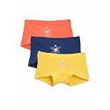 mackly Girls Boxers (Pack of 3) - Cotton Boxer Shorts, Seamless Comfort, Mid Waist Boyshorts Panties