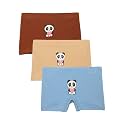 mackly Girls Boxers (Pack of 3) - Cotton Boxer Shorts, Seamless Comfort, Mid Waist Boyshorts Panties