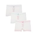 mackly Girls Boxers (Pack of 3) - Cotton Boxer Shorts, Seamless Comfort, Mid Waist Boyshorts Panties