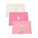 mackly Girls Boxers (Pack of 3) - Cotton Boxer Shorts, Seamless Comfort, Mid Waist Boyshorts Panties