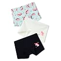 mackly Girls Boxers (Pack of 3) - Cotton Boxer Shorts, Seamless Comfort, Mid Waist Boyshorts Panties