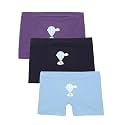 mackly Girls Boxers (Pack of 3) - Cotton Boxer Shorts, Seamless Comfort, Mid Waist Boyshorts Panties
