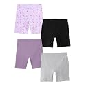 mackly Girls Inner Shorts (Pack of 4) | 2-in-1 Seamless Panty Shorts with Gusset | Soft Breathable Base Layer for Dresses, Skirts