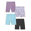 mackly Girls Inner Shorts (Pack of 4) | 2-in-1 Seamless Panty Shorts with Gusset | Soft Breathable Base Layer for Dresses, Skirts