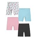 mackly Girls Inner Shorts (Pack of 4) | 2-in-1 Seamless Panty Shorts with Gusset | Soft Breathable Base Layer for Dresses, Skirts