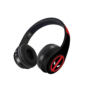 macmerise face focus deadpool wireless bluetooth on ear headphones with mic multicolour