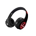 Macmerise Face Focus Deadpool Wireless Bluetooth On Ear Headphones with Mic (Multicolour)