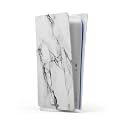 Macmerise Marble White Luna Skins for Sony PS5 Digital Edition