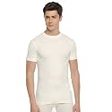 Macroman M-Series Warmax Thermal Upper for Men, Half Sleeve Crew Neck in Double-Layered Viscose Cotton Poly Blend for Winter Comfort