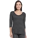 Macrowoman W-Series 3/4th Sleeve Top for Women, Thermal Upper in Poly Viscose Cotton Blend with Double-Layered Knit for Superior Warmth &amp; Comfort