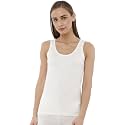 Macrowoman W-Series Wonder Thermal Deep Neck Camisole in Miyabi Viscose Poly Elastane Blend, Thermal Upper for Women with Slim Fit &amp; Heat Retention