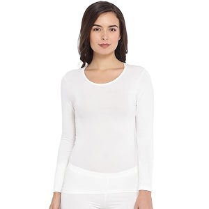 macrowoman w-series wonder thermal round neck full sleeves tops in miyabi viscose poly elastane blend thermal upper for women with slim fit amp advanced heat retention