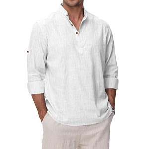 Macsivo Mens Cotton Blend Solid Short Kurta