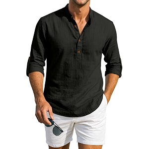 Macsivo Mens Cotton Blend Solid Short Kurta