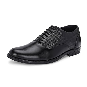 MACTREE Mens Genuine Leather Derby Lace Up