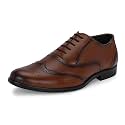 MACTREE Men39s Genuine Leather Brogue Lace Up