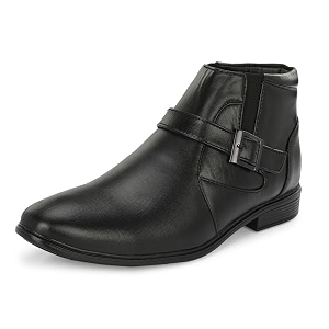 MACTREE PU Leather Mens Formal Ankle Boots