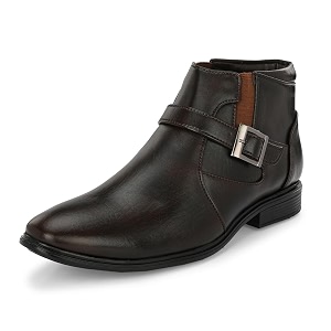 MACTREE PU Leather Mens Formal Ankle Boots