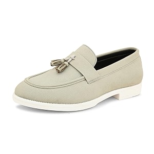 MACTREE Suede Leather Stylish Loafers Shoes for