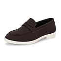 MACTREE Suede Leather Stylish Loafers Shoes for
