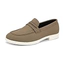MACTREE Suede Leather Stylish Loafers Shoes for