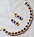 Mad Club Alloy Gold-plated Blue Jewel Set (Pack of 1)