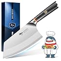 MAD SHARK 7 Inch Meat Cleaver Knife Professional German Stainless Steel