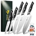 MAD SHARK Kitchen Knife Set, 5PCS Chef Knife Sets with Ergonomic Handle