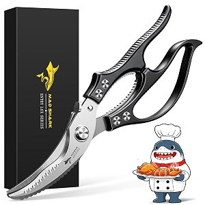 mad shark poultry scissors professional kitchen scissors safety lock kitchen