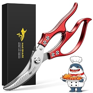 mad shark poultry scissors professional kitchen scissors safety lock
