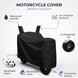 bike cover compatible with yamaha r15s  durable lightweight fabric  uv protection  dustproof  mirror protection  windproof lock belt